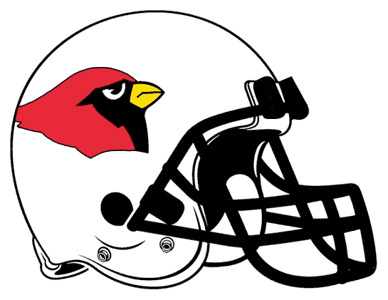 Ball State Cardinals 1985-1989 Helmet Logo Print Decal